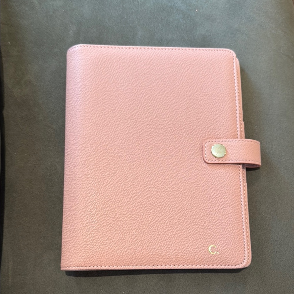 The Inspired Stories Monogram “C” Planner Folio in Blush